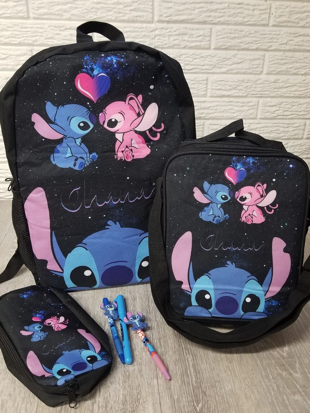 Stitch Backpack 3 piece Set